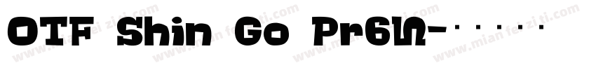OTF Shin Go Pr6N字体转换